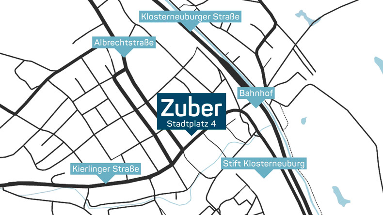 Zuber Anfahrtsplan